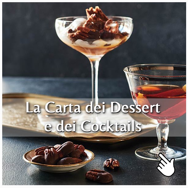 Carta dei dessert e dei cocktail